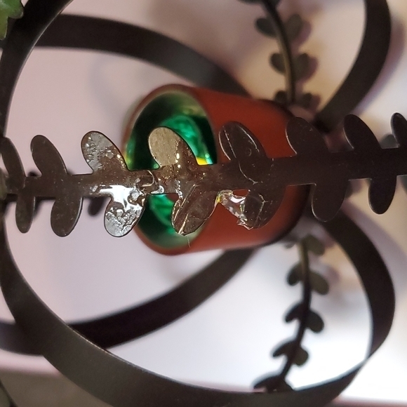 Metal Pumpkin Candle Holder - in‎ the Middle - Picture 5 of 6